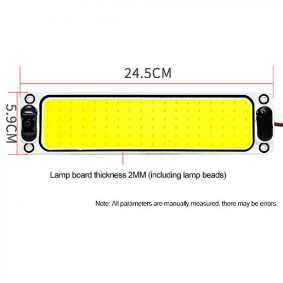 2x Car 12V 24V LED Roof Lamp Light Interior Lighting White Reading Lamp