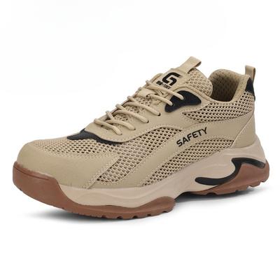 Summer Breathable Safety Shoes Lightweight Work Shoes for Men Women Working Boots with Plastic Toe Insulation 10KV Work Sneakers