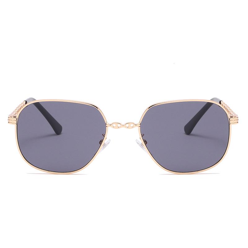 New small frame square sunglasses European and American personalized metal hollow sunglasses trendy street glasses s