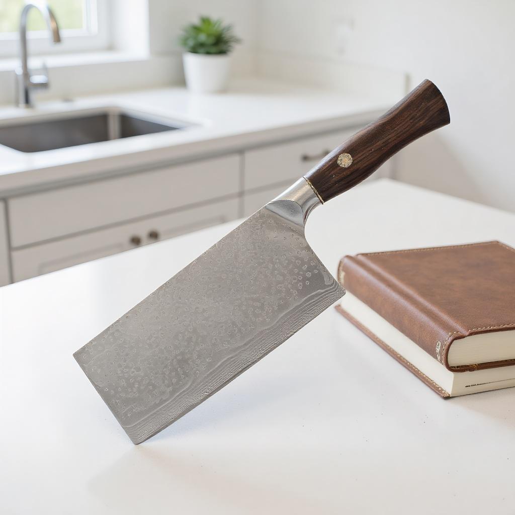 7.5 Inch Chinese Chef Knife 67-layers Damascus Steel VG-10 Blade Ebony Handle Cleaver Meat Slicing Vegetables Kitchen Knives