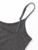 Amazon Essentials Slim Fit Light Medium 4-Pack Camisoles, Women's, Black/Heather Charcoal/Heather Gray/White,