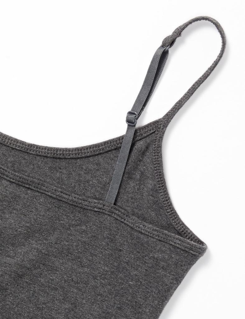 Amazon Essentials Slim Fit Light Medium 4-Pack Camisoles, Women's, Black/Heather Charcoal/Heather Gray/White,