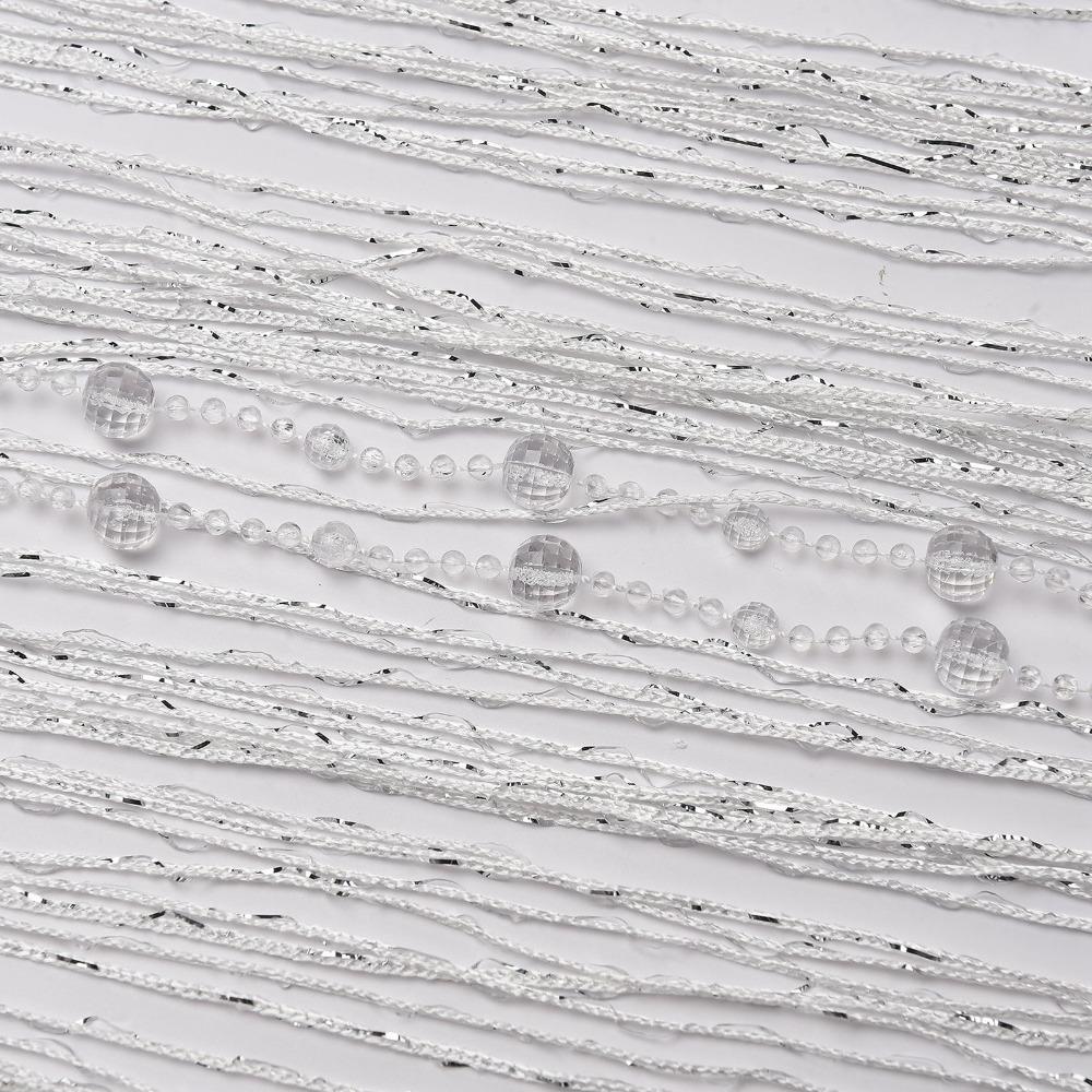 Crystal Bead Beaded Curtain Decorative Partition Curtain Practical Crystal Curtain  Window Decor