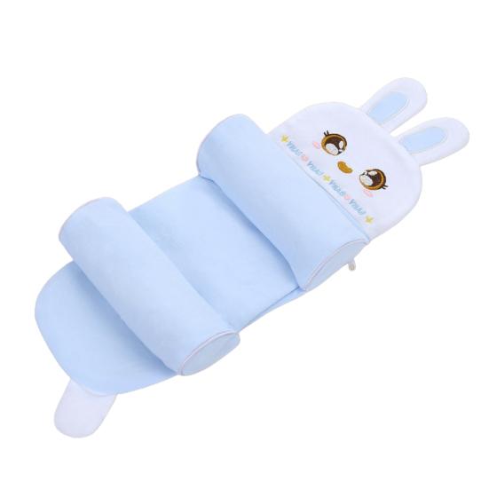 Baby Support Pillow Soft Breathable Infant Head Cushion for Newborns 0-12 Months Sleeping Lightweight Travel-friendly Baby Shaped Pillowcase
