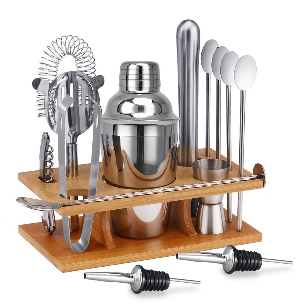 Stainless Steel Shaker, Cocktail Shaker, 14-Piece Set, Shaker Shaker