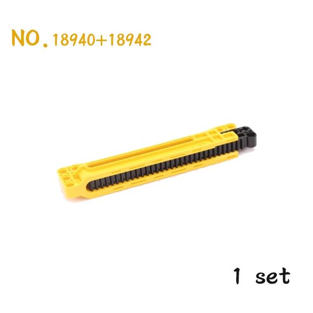 MOC Technical Gear Axle Bricks Parts Worm Rack Conector Train Car Crane Model Technical CROSS Axle Building Blocks Bricks Toys
