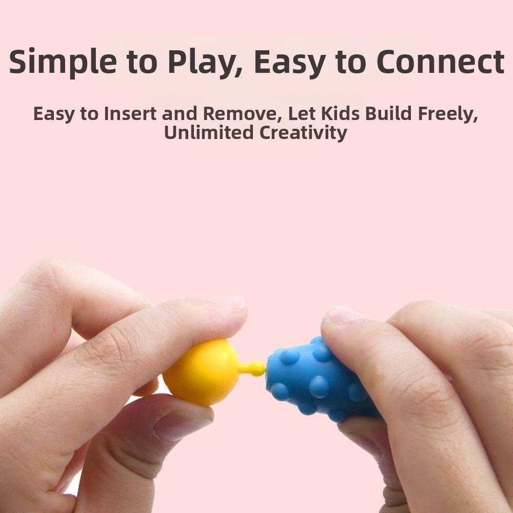 Colorful Snap Beads No String Required DIY Bead Set New Children's Beading Toy for Girls