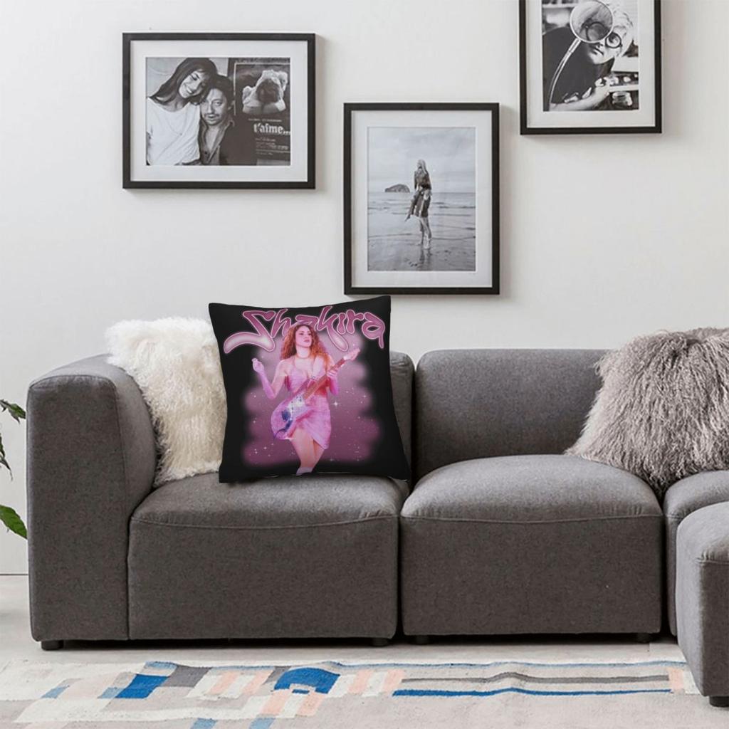 Singer Shakira Pillowcase Printing Polyester Cushion Cover Decor Throw Pillow Case Cover Seat Square 45X45cm