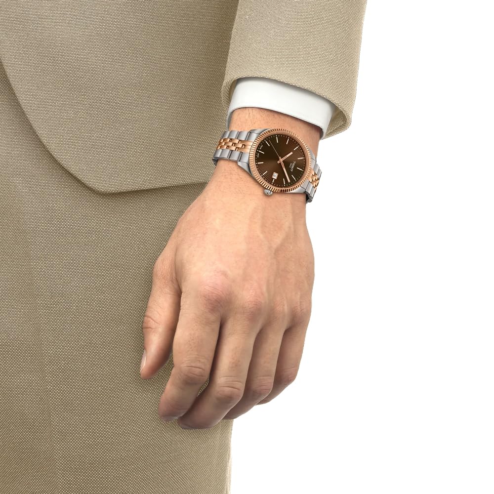 [Tissot] TISSOT Ballade 40mm T1564102229101 Men's Watch, Brown Dial