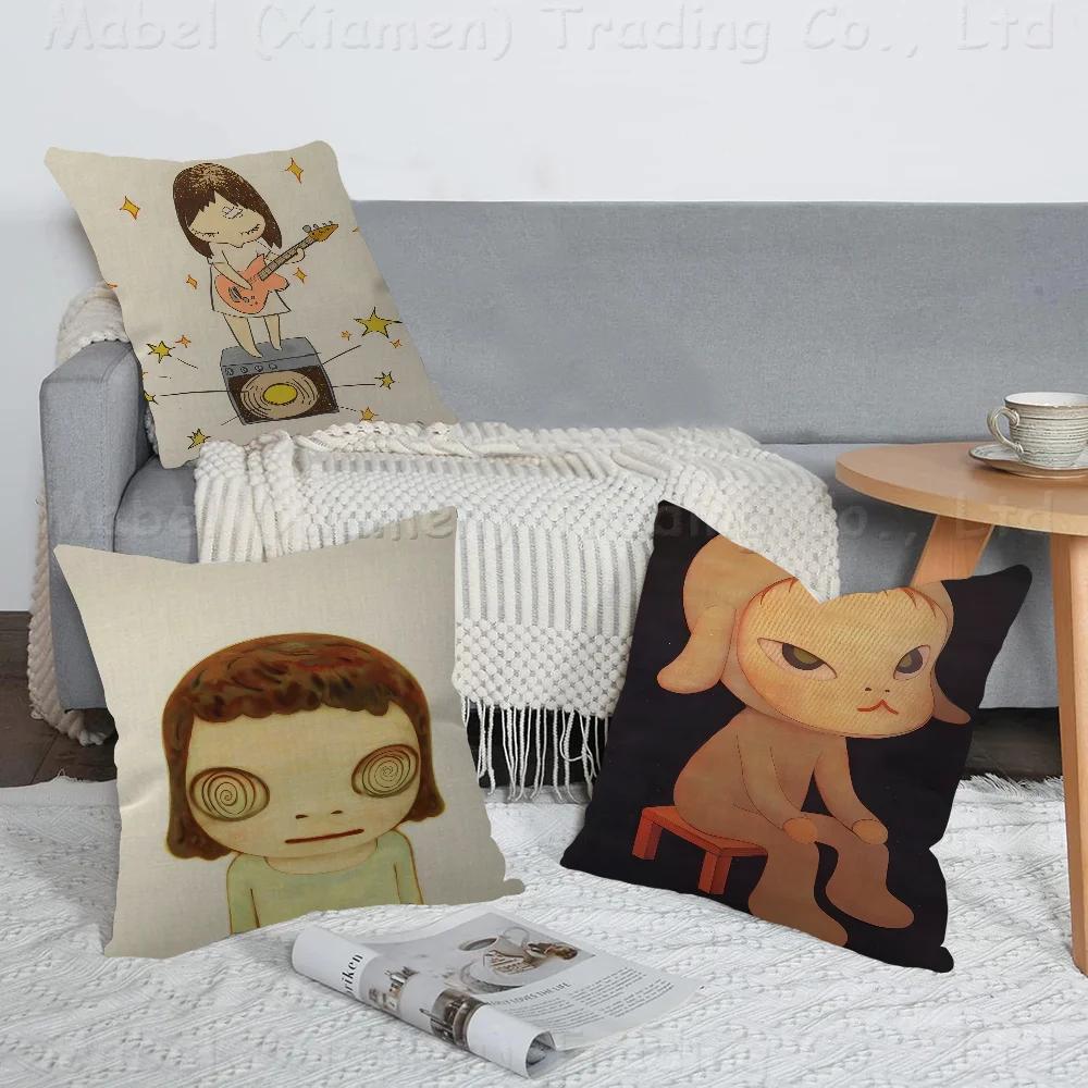 Sleepwalking Dolls Yoshitomo Nara Personalized picture text home decorative pillows Household Gifts xcm