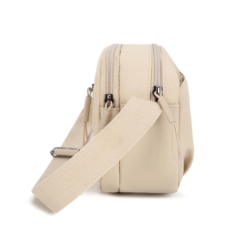 Large Capacity Nylon Messenger Bag – Waterproof Square Crossbody with Multi-Layers for Street Style & Travel