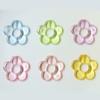 Colored Perforated Beads Hollow Flowers-Shaped Pendant DIY Clothing Accessories Earrings Hairpin Phone Shells Material