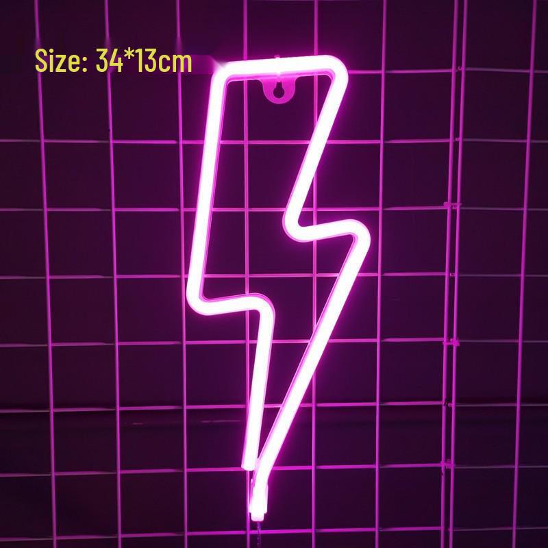 LED Neon Butterfly & Planet Wall Light - Decorative E-sports, Bar, and Photo Prop Night Light