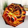 1 Pezzo Ombrello Pieghevole Automatico - Modello Dragon Ball Super Design Pieghevole Portatile Con 8 Stecche Regali di Natale Compleanno