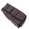 Sofa Armrest Bag Coffee Color Imitation Leather Multifunctional Couch Armrest Storage Bag for Remote Control Phone