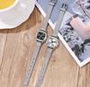 Vintage Exquisite Watch, Compact, Simple, Light Luxury Ins, Niche Pointer Style Square Women's Watch