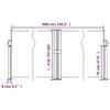 VidaXL Auvent latéral rétractable crème 100x600 cm, écran d’intimité de jardin, brise-vue de balcon, écran d'extérieur, 4004580