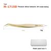 MJL High Precision Model Tweezers Stainless Steel Anti-static Curved Straight Tip Forceps Phone Repair Gift Water Sticker Box