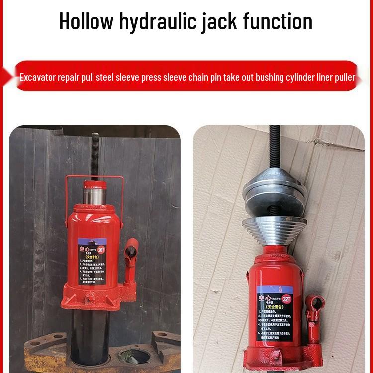 Hand-Operated Vertical Hydraulic Jack: 2 Ton Car, 5 Ton Truck Lifting Accessories