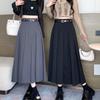 Belted High-End Original Women's Pleated Suit Skirt – New Spring/Summer Slim Fit Mid-Length