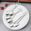 10Pcs Watermelon Spoon Set Stainless Steel Pointed Square Spoons Utensils for Dessert Coffee Yogurt Cake Fruit Ice Cream