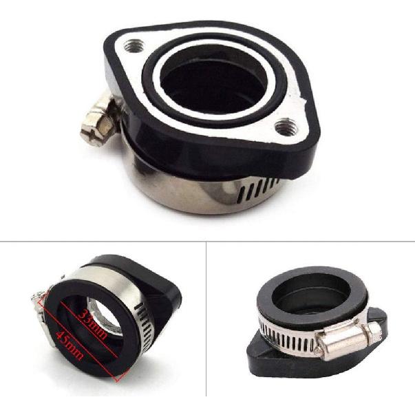 28mm 35mm Carb Carburetor Flange Intake Pipe Adapter Manifold Boot For VM24 Manifold Intake Top Bike Solid