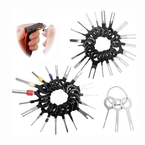 Connector Pin Extractor, Terminal Extractor, Repair Removal Tool, Electric Wiring Crimp Back Needle Removal Tool, Automotive Terminal Removal Key Tool