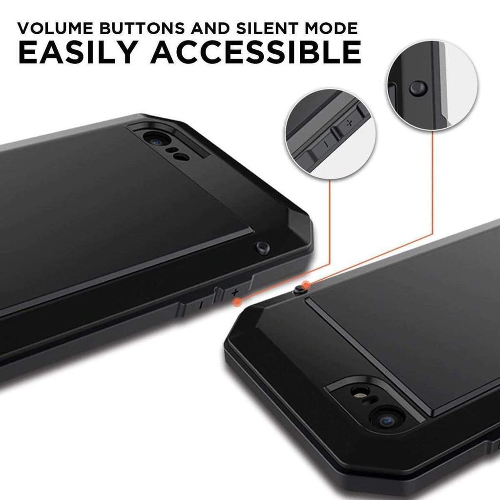 IP4 Waterproof Heavy Duty Metal Case For For Iphone 17 Air 16 1 Pro Max 14 Plus 13 12 Mini 11 With Gorilla Glass Cover Fundas