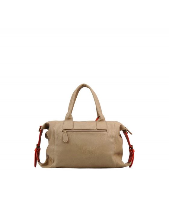 Tasche Le Temps des Cerises Elegance 6 Taupe/Mandarine