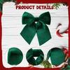 Christmas Bow Flannel Velvet Large Party Decoration Ornament Tree Topper for Xmas Decorations Wedding Home Room