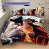 3pcs Angel vs Devil Fantasy Art Print, One Quilt Cover and Two Pillowcases (No Core), Anime Cartoon Design for Bedding Set, Home Decor, Gift