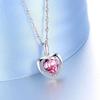Trendy 925 Sterling Silver Heart Pendant Necklace for Women – Perfect Valentine's, Birthday, or Wife Gift