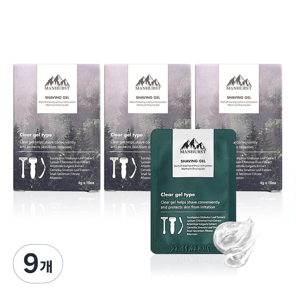

Портативный гель для бритья Manhurst 10 шт, 40 г, 9 шт.