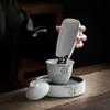 Tazza Gaiwan in Ceramica Fatta a Mano Stile Giapponese Tazza a Coperchio Tazza da Tè per Uso Domestico Tazza a Coperchio per la Preparazione del Tè Accessori per Set da Tè Kung Fu