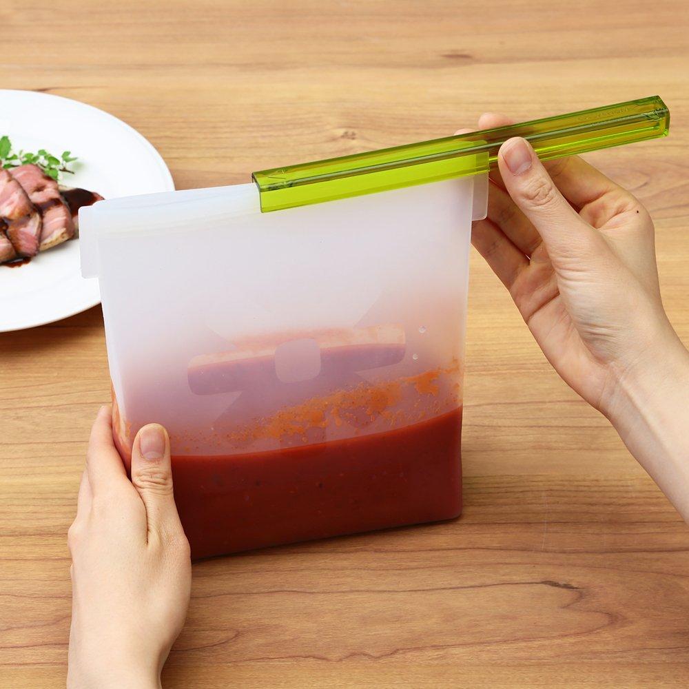 Fujisho Silicone Cooking Easy Cooking Bag with Recipes from a Culinary 1500ml H X W X Microwave and Dishwasher Food Storage Felio Bag, Expert,