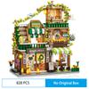Série Ville Vue de Rue Modulaire Style Tropical Coin Café Magasin de Boissons Rétro MOC Architecture Briques de Construction pour Enfants