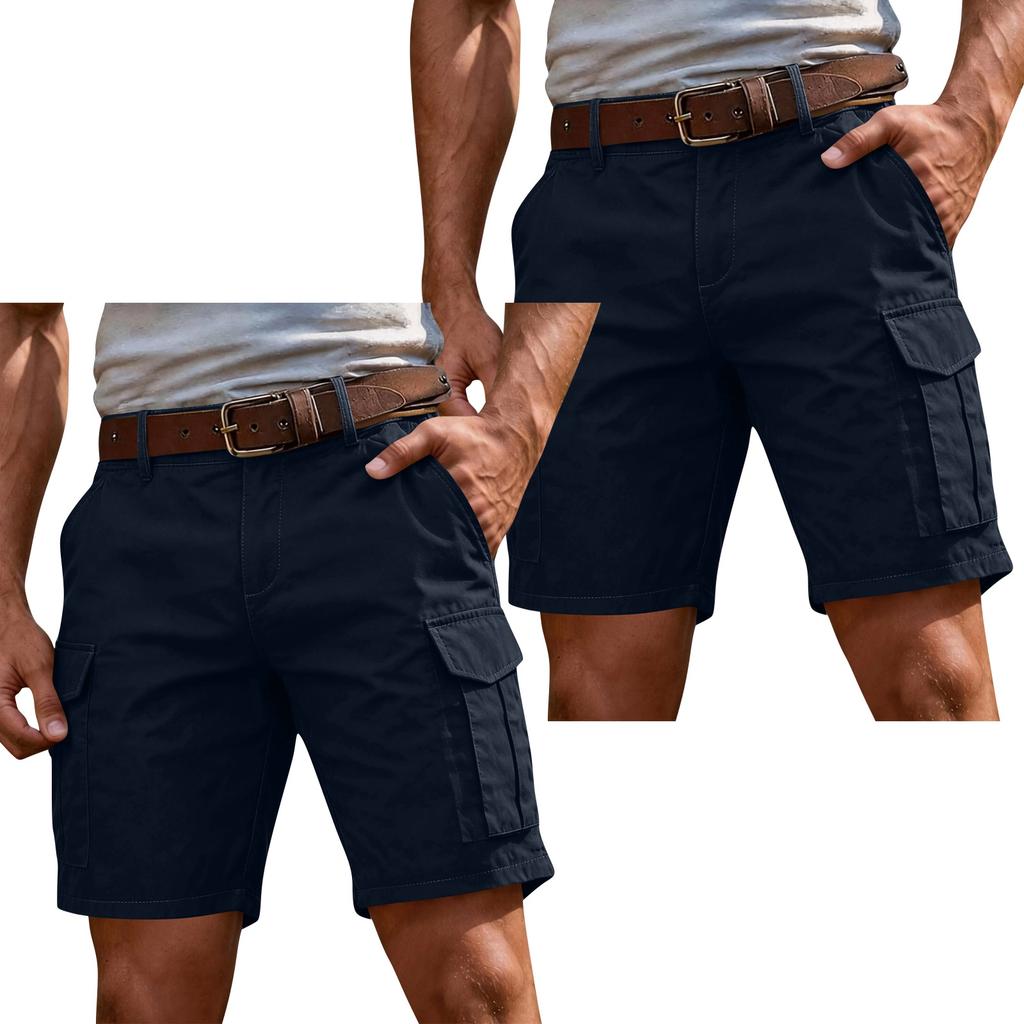 Herrshorts Cargo Knälånga Lös Passform Flerfickor för Sommarsport Vandring
