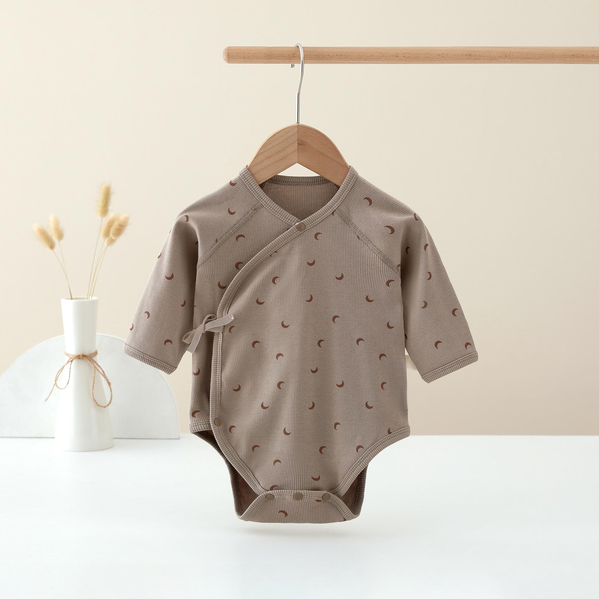 

Весенне-осенний модальный детский комбинезон: Боди-треугольник для новорожденных 59 cm