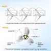 High Thrust Boats Propeller Marine Propeller Enhances Efficiency Outboard Propeller Replaces 663-45947-02-EL for 40-60HP