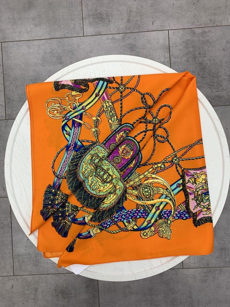 

Квадратний шовковий шарф Жінки Шалі N Дизайнер Принт Шифон Шарф Foulard Леді Шия Шарфи М які Біг Бандана 50x50 різнокольоровий