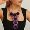 European Style Jewelry Set With Crystals And Resin Flower Accents For Women And Men