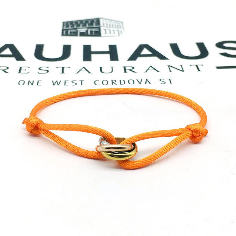 Simple Retro Lucky Woven Rope Bracelet For Women Men Temperament Trendy Luxury Circles Bangles Jewelry Accessories Gifts