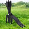 Abnehmbares Unkrautzieher-Set, Stand-Up-Unkrautwerkzeug, robuster Unkrautentferner aus Metall mit langem Griff und Klaue für Gärten und Rasenflächen