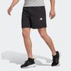 Adidas Logo Print Elastic Waist Athletic Shorts Men Bottoms Black IC6976