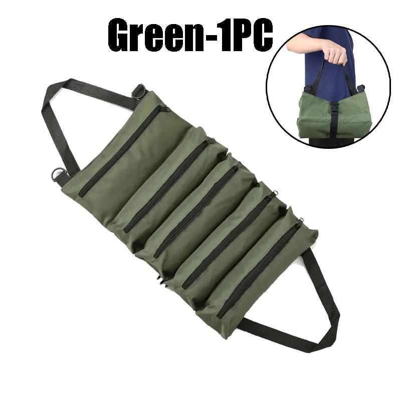 

Heavy Duty Roll Up Tool Bag 5 Pocket Handtools Roll Organizer Waterproof Tool Pouch for Handheld Convenience Durable Handbag