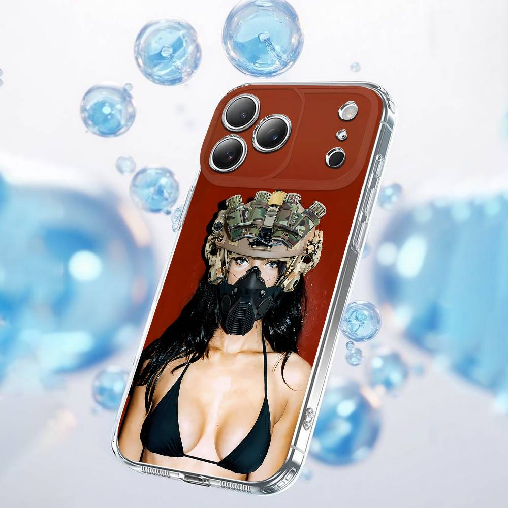 

M-Megan Fox Phone Case For iPhone 12,16,11,14,13,17,15 Plus,Pro,Max,Plus,E,Air,Mini Transparent Cover iPhone12