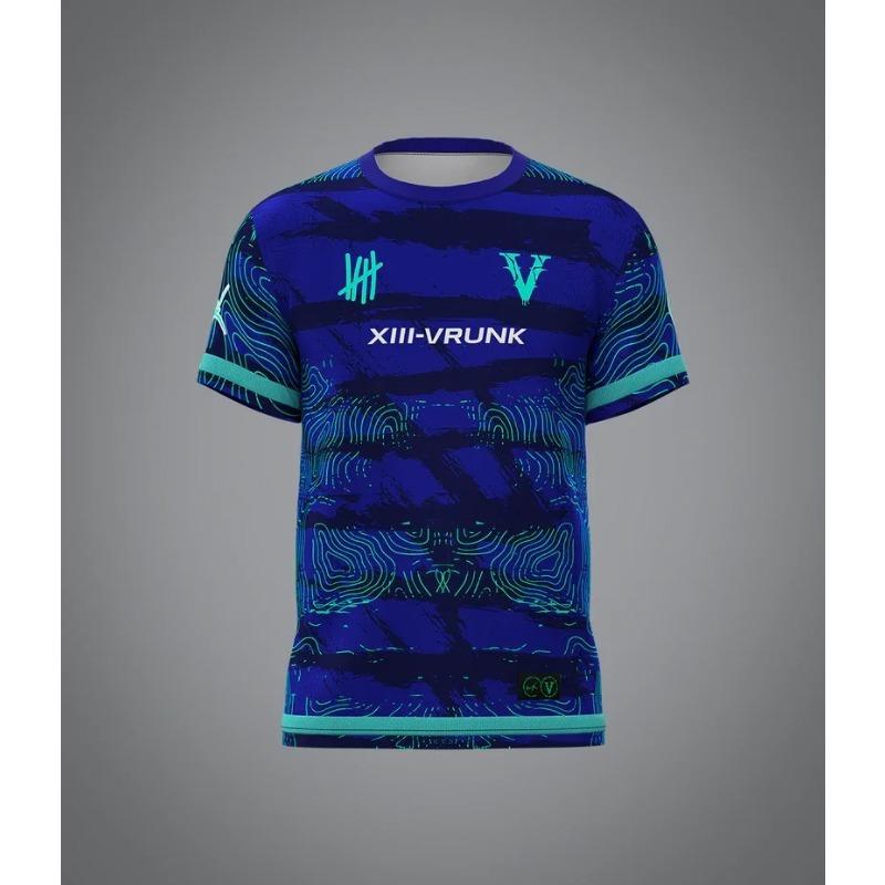 T-shirt da Uomo VRK Estiva Larga in Rete Traspirante a Maniche Corte Girocollo 2026 Nuova Vrunk Costume da Bagno Lago Chiaro dell'Oceano Top Stampato 3D