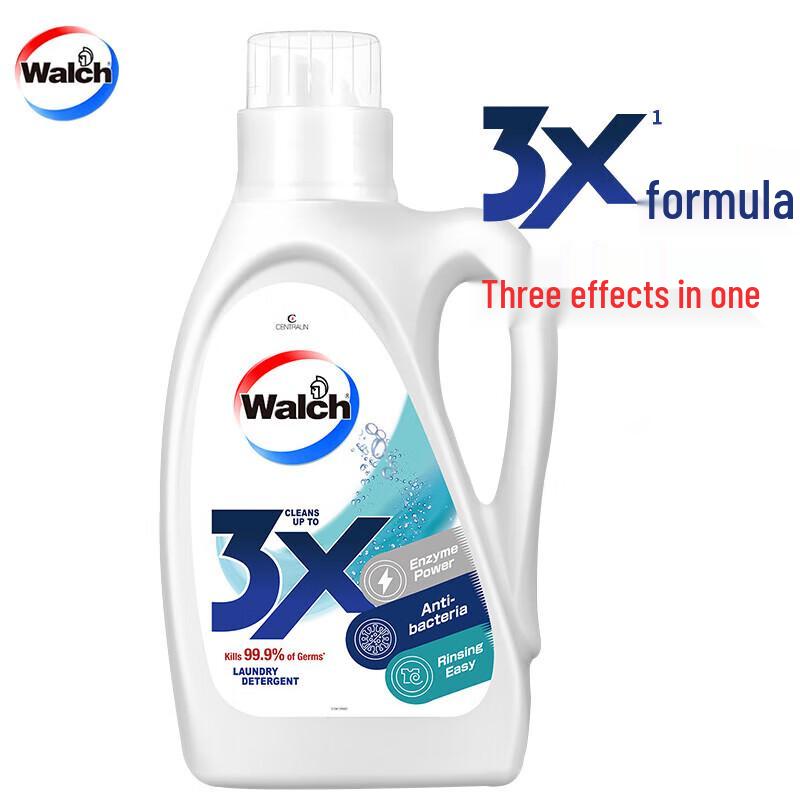 Walch 3X Concentrated Antibacterial Laundry Detergent, Original Scent, 3L