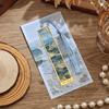 1PC Exquisite Floral Painting Metal Bookmark Hollow Bronzing Bookmark With Tassel Gifts For Book Lovers Writers Readers Students