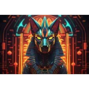 Tapestry Anubis Egypt 75x100
